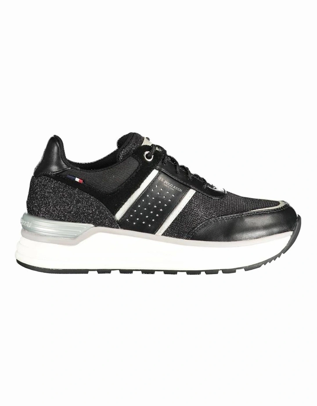 Lace-Up Sports Shoe with Contrasting Details Women - Black, 4 of 3