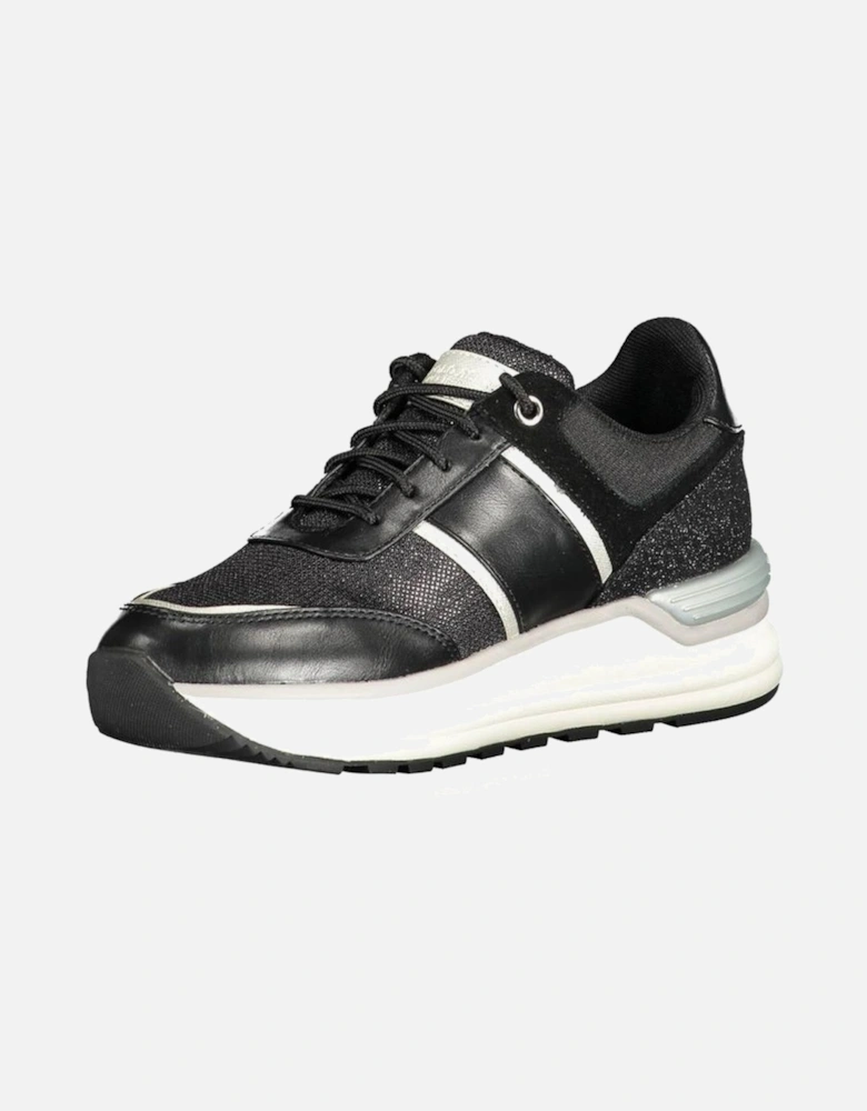 Lace-Up Sports Shoe with Contrasting Details Women - Black