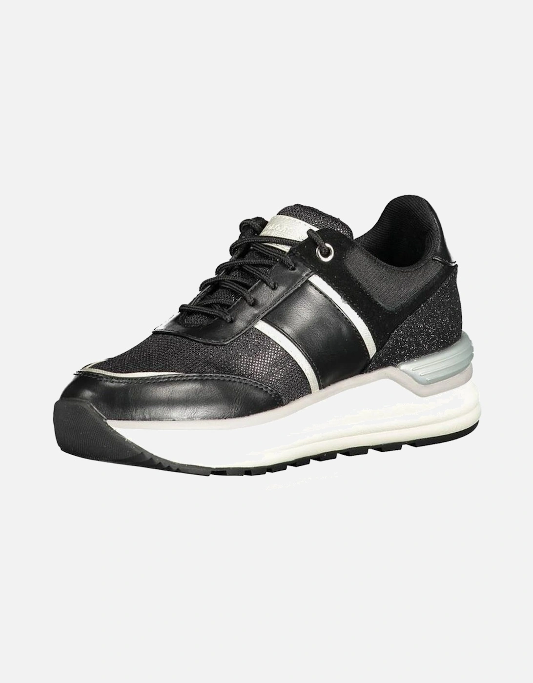 Lace-Up Sports Shoe with Contrasting Details Women - Black