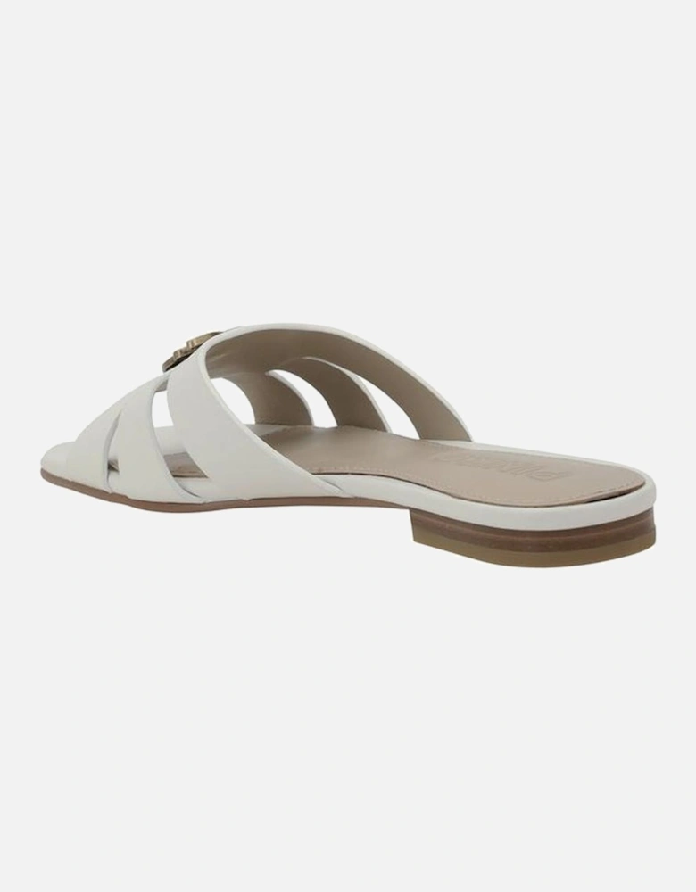 Leather Marli Sandals with Cut-Out Strap Detailing Women - White