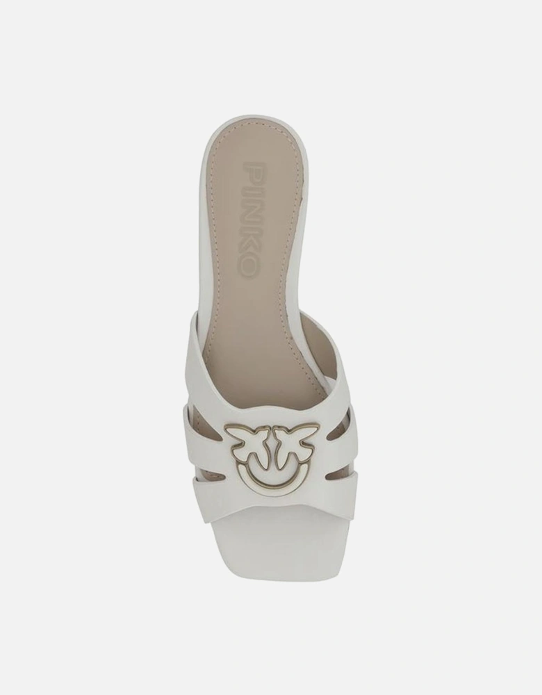 Leather Marli Sandals with Cut-Out Strap Detailing Women - White