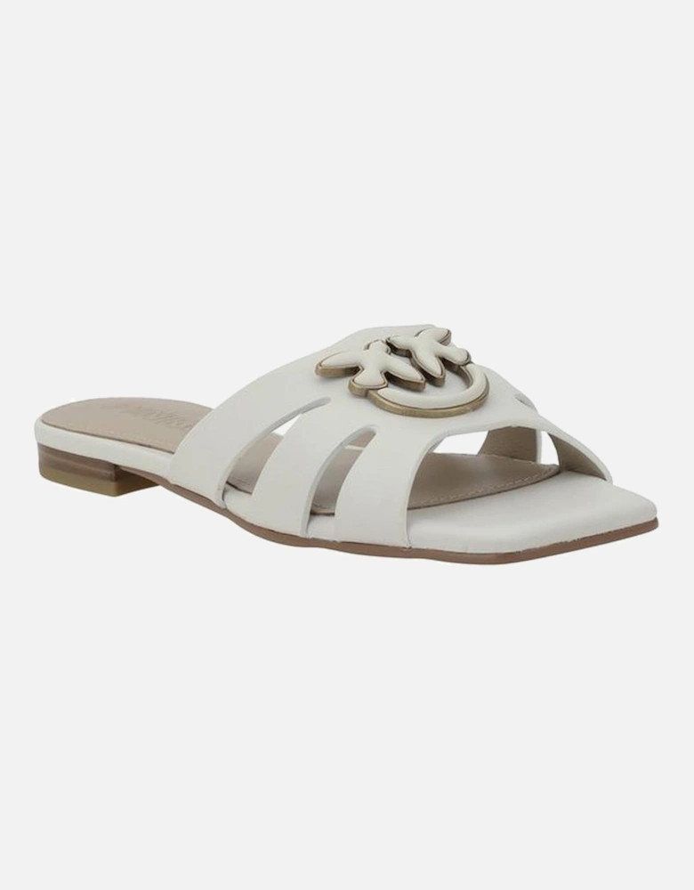 Leather Marli Sandals with Cut-Out Strap Detailing Women - White