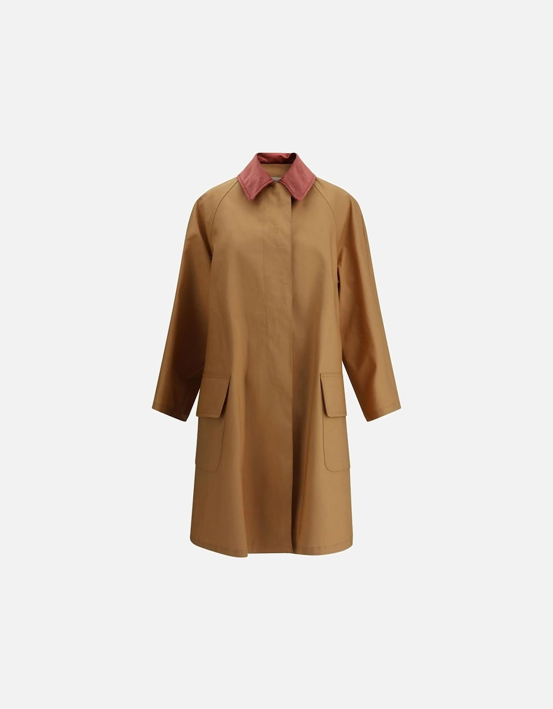 Waterproof Trench Coat with Velvet Collar Women - Beige Jackets, 5 of 4