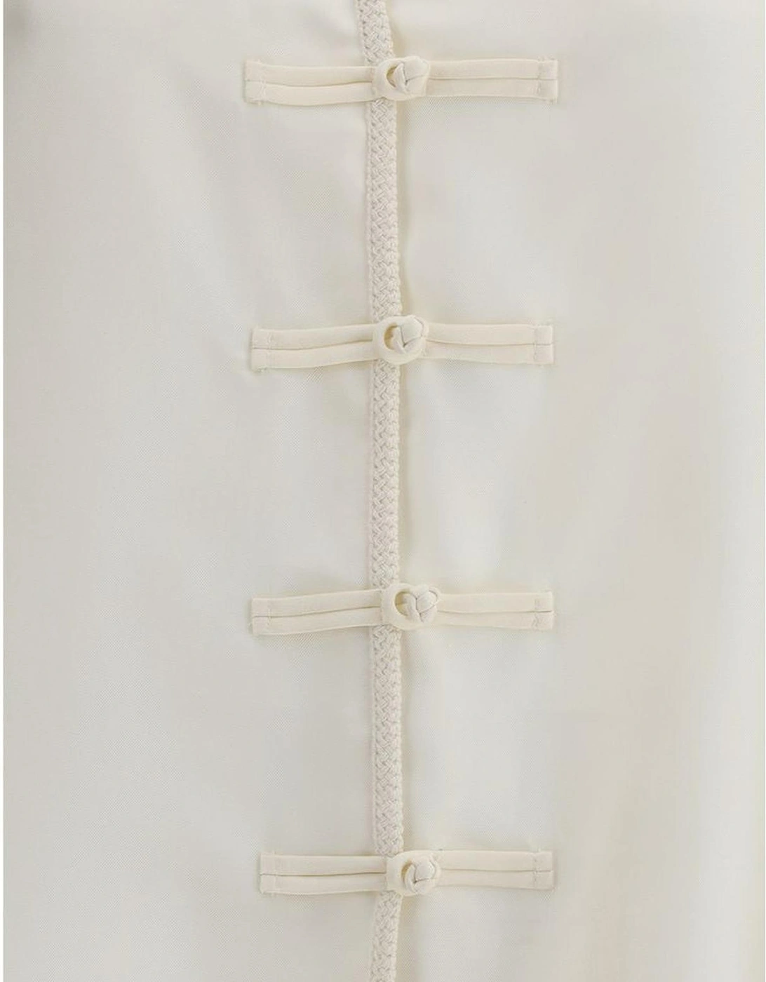 Polo Shirt with Twisted Front Detail Women - White Polo Shirts