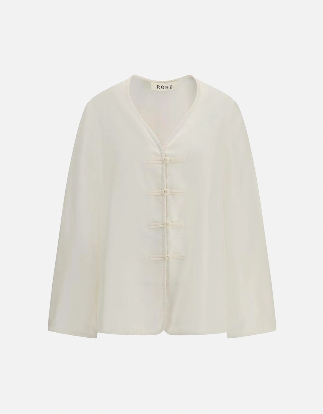 Polo Shirt with Twisted Front Detail Women - White Polo Shirts