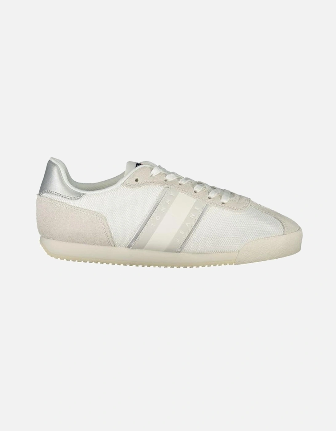 Leather Biker Jacket with Zip Detailing Women - White Sneakers, 4 of 3