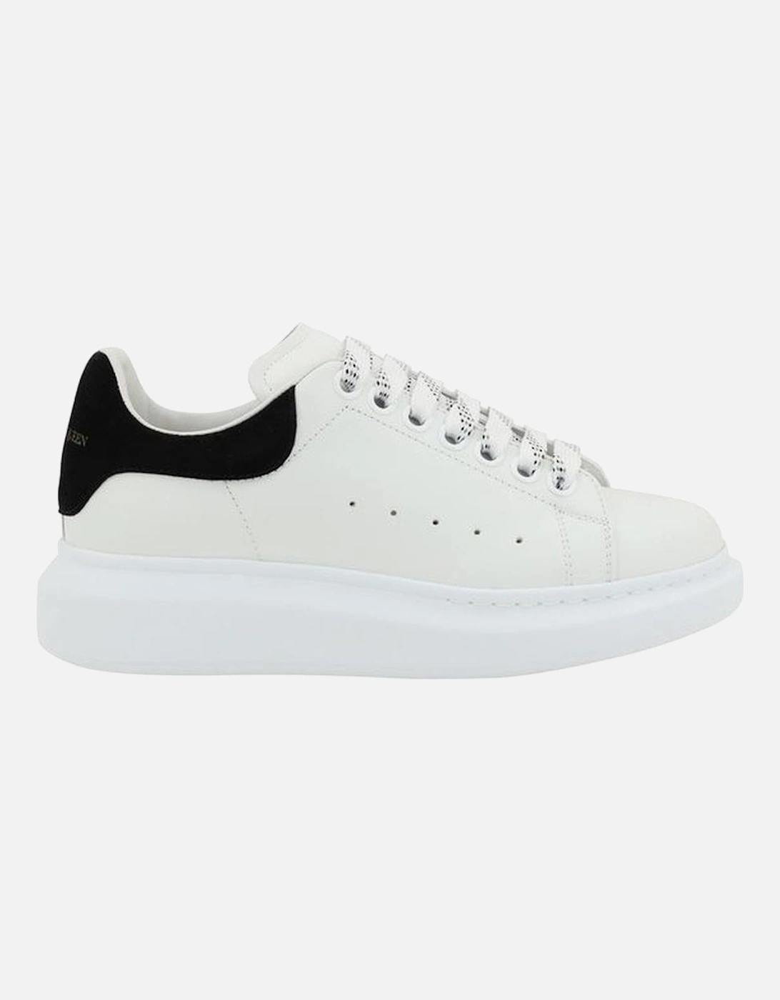 Leather Platform Sneakers with Suede Heel Detail Women - White, 5 of 4