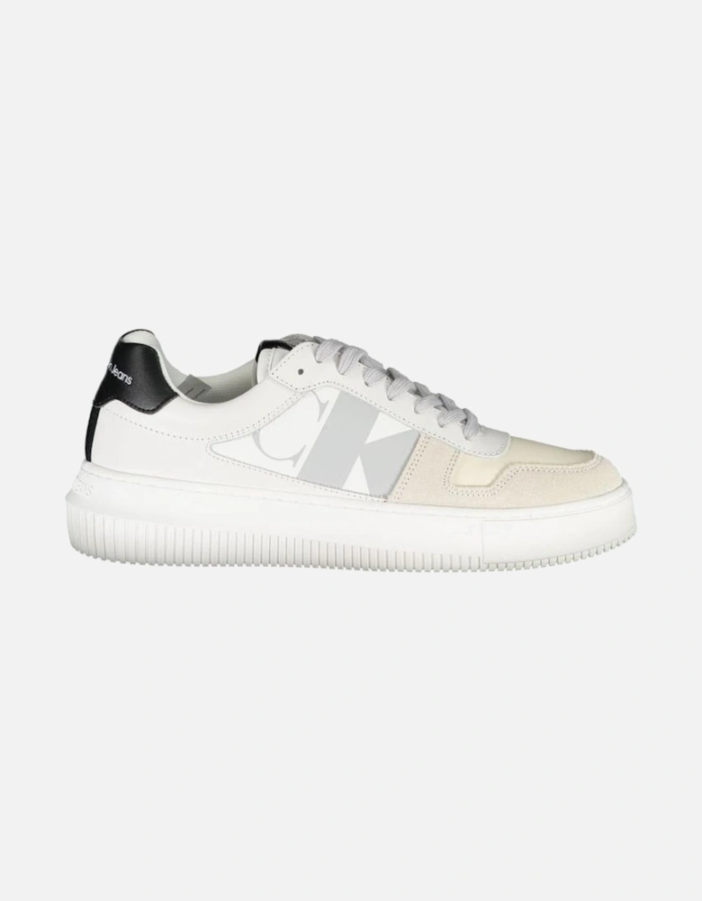 Lace-Up Sports Footwear with Contrast Details Women - White