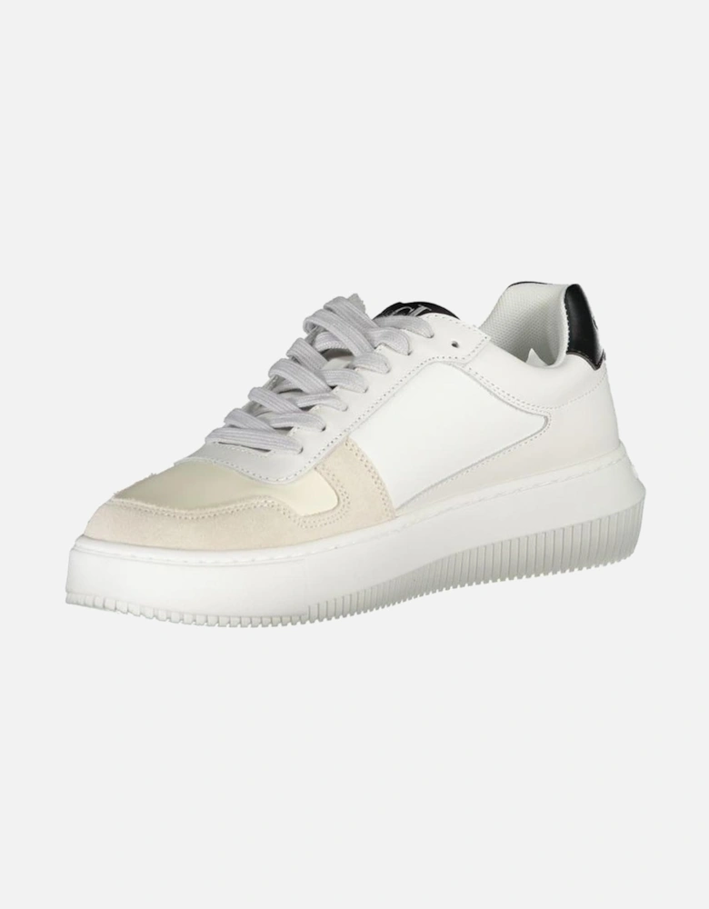 Lace-Up Sports Footwear with Contrast Details Women - White