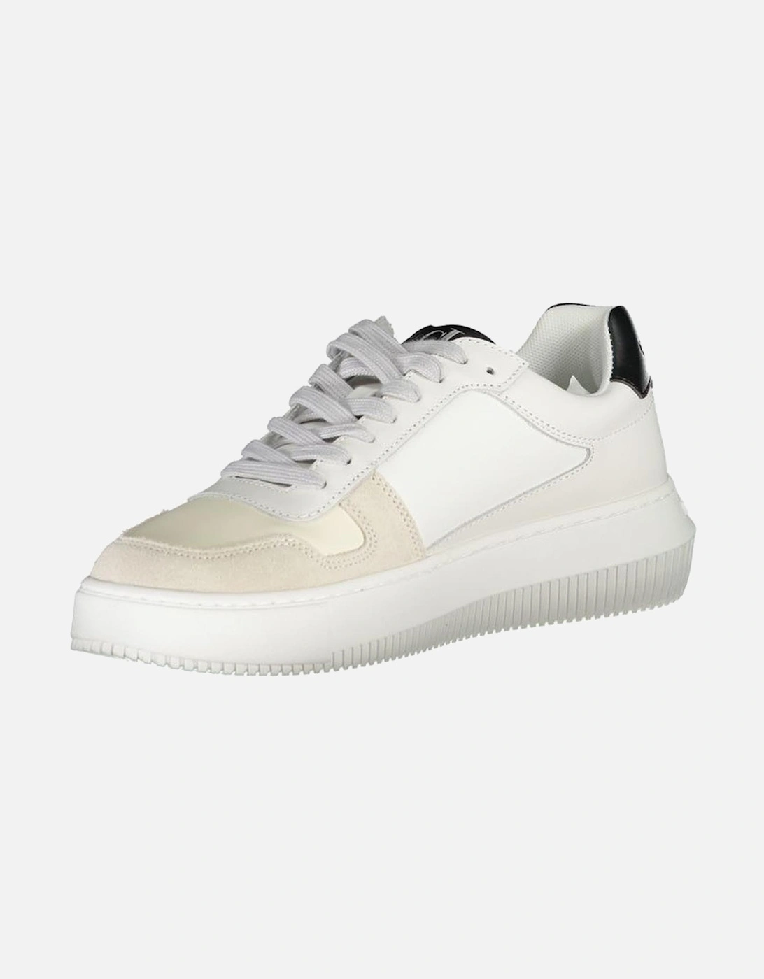 Lace-Up Sports Footwear with Contrast Details Women - White
