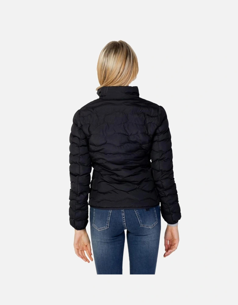 Womens Quilted Puffer Jacket - Black Jackets