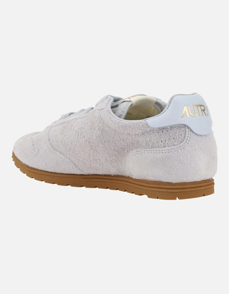 Windspin Low Suede Sneakers with Monogram Detailing Women - Light Blue