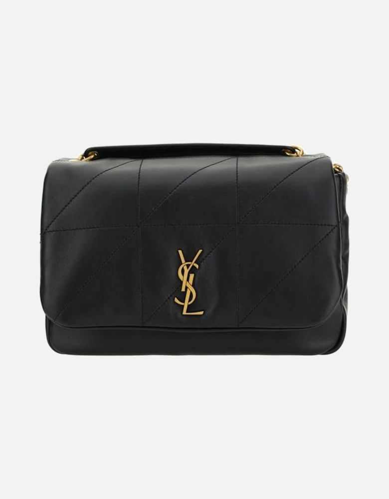 Lambskin Magnetic Flap Shoulder Bag Women - Black