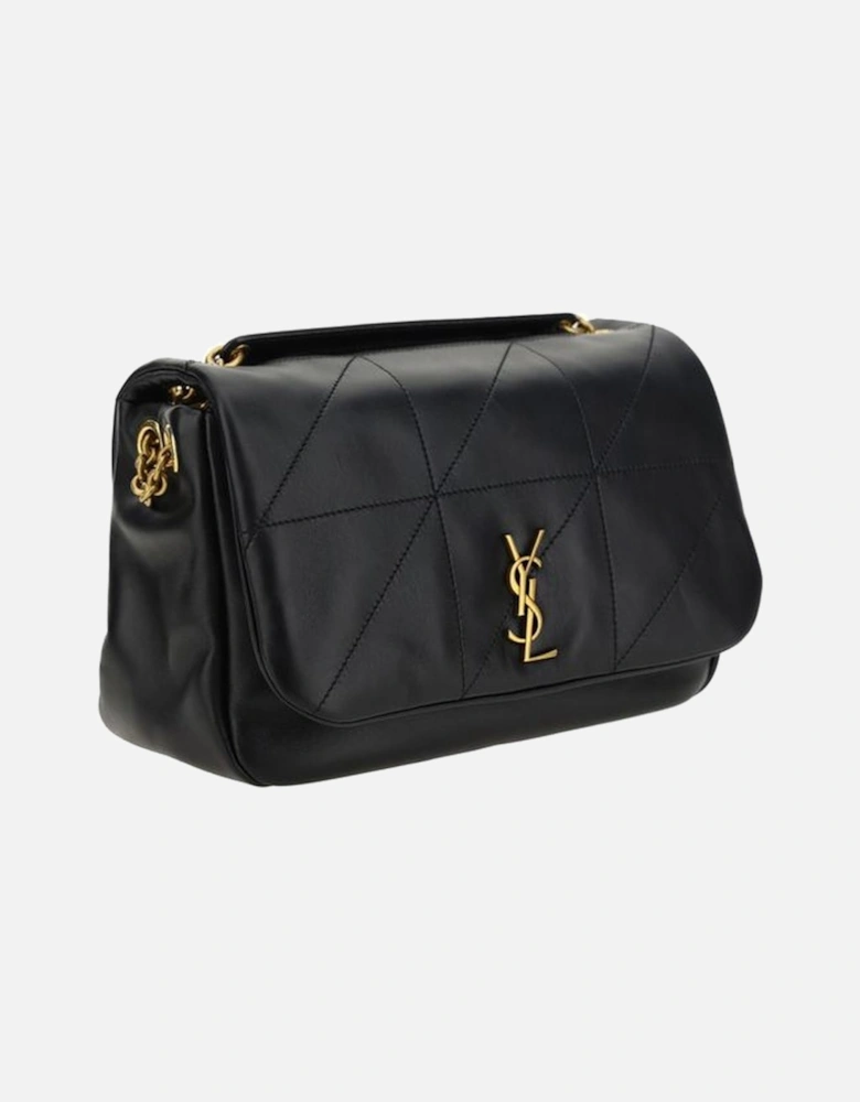 Lambskin Magnetic Flap Shoulder Bag Women - Black