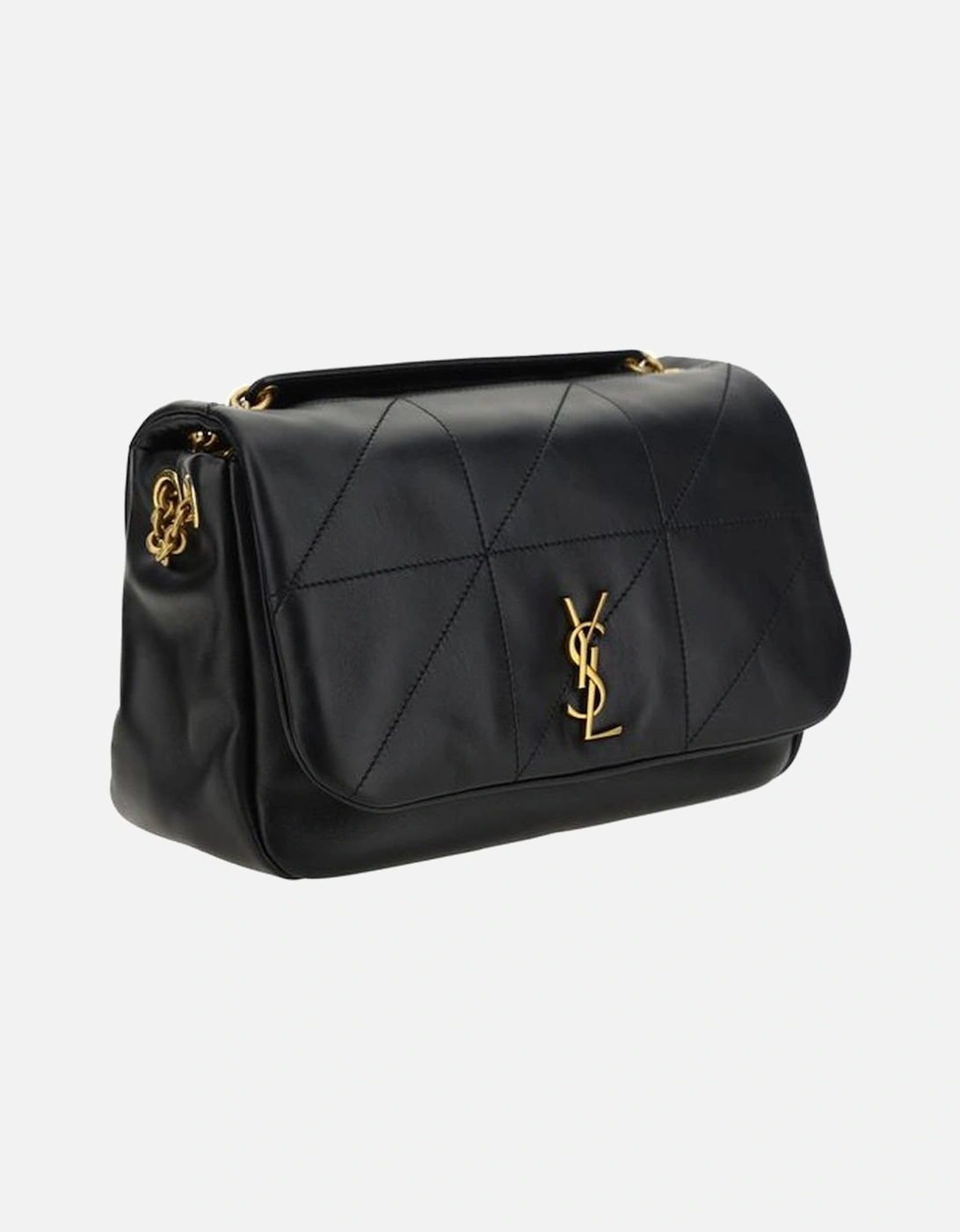 Lambskin Magnetic Flap Shoulder Bag Women - Black