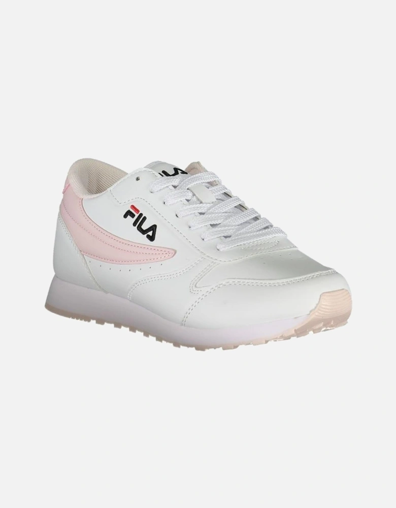 Retro-Inspired Sports Sneakers with Contrasting Details Women - White