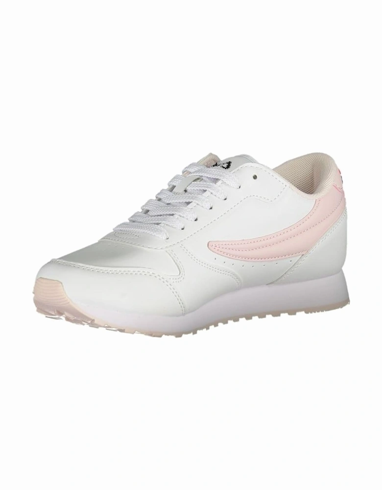 Retro-Inspired Sports Sneakers with Contrasting Details Women - White