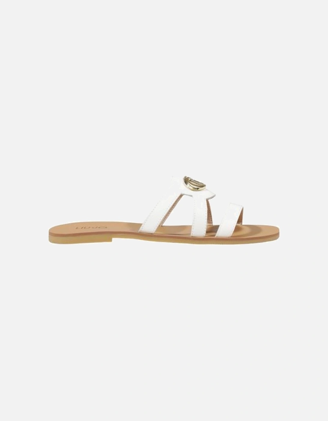Leather Upper Womens Sandals - Cream, 6 of 5