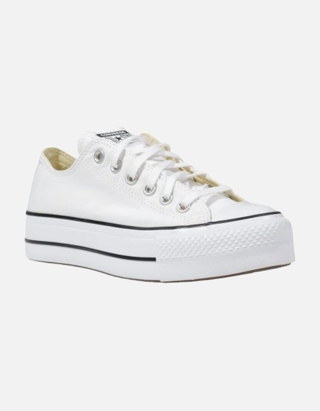 Polyester Womens Sneakers - White