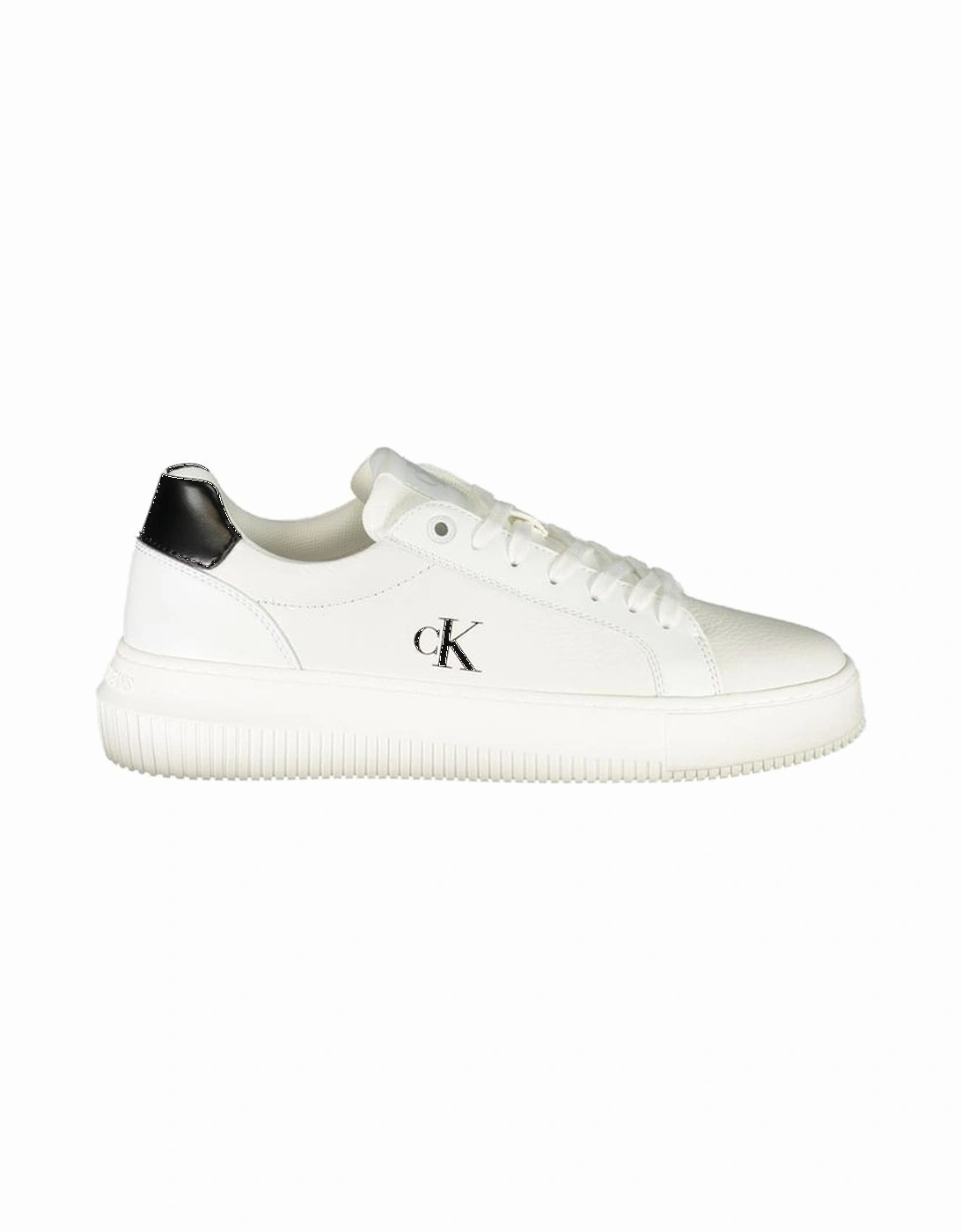 Calvin Klein Women's White Chic Sports Shoes With Contrasting Details - : Size 5