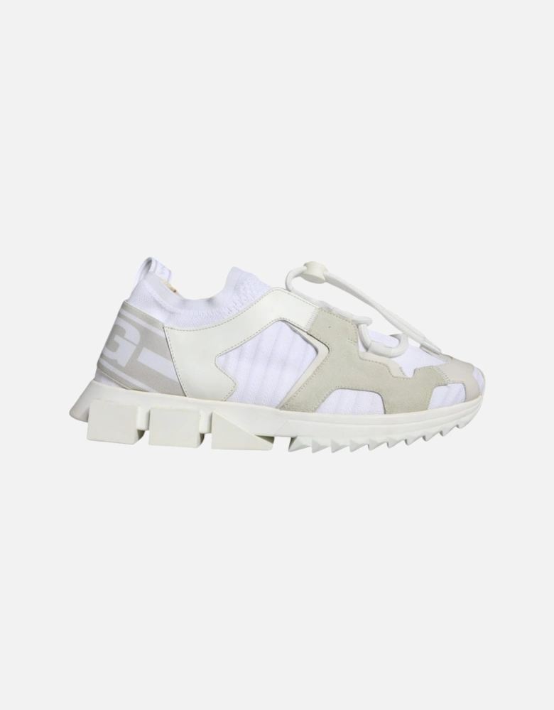 Slip-On Sorrento Sneakers with Ridged Rubber Sole Women - White