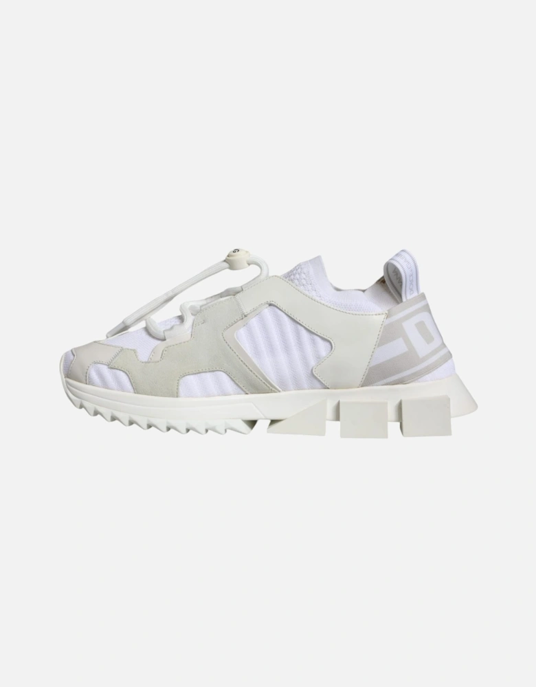 Slip-On Sorrento Sneakers with Ridged Rubber Sole Women - White