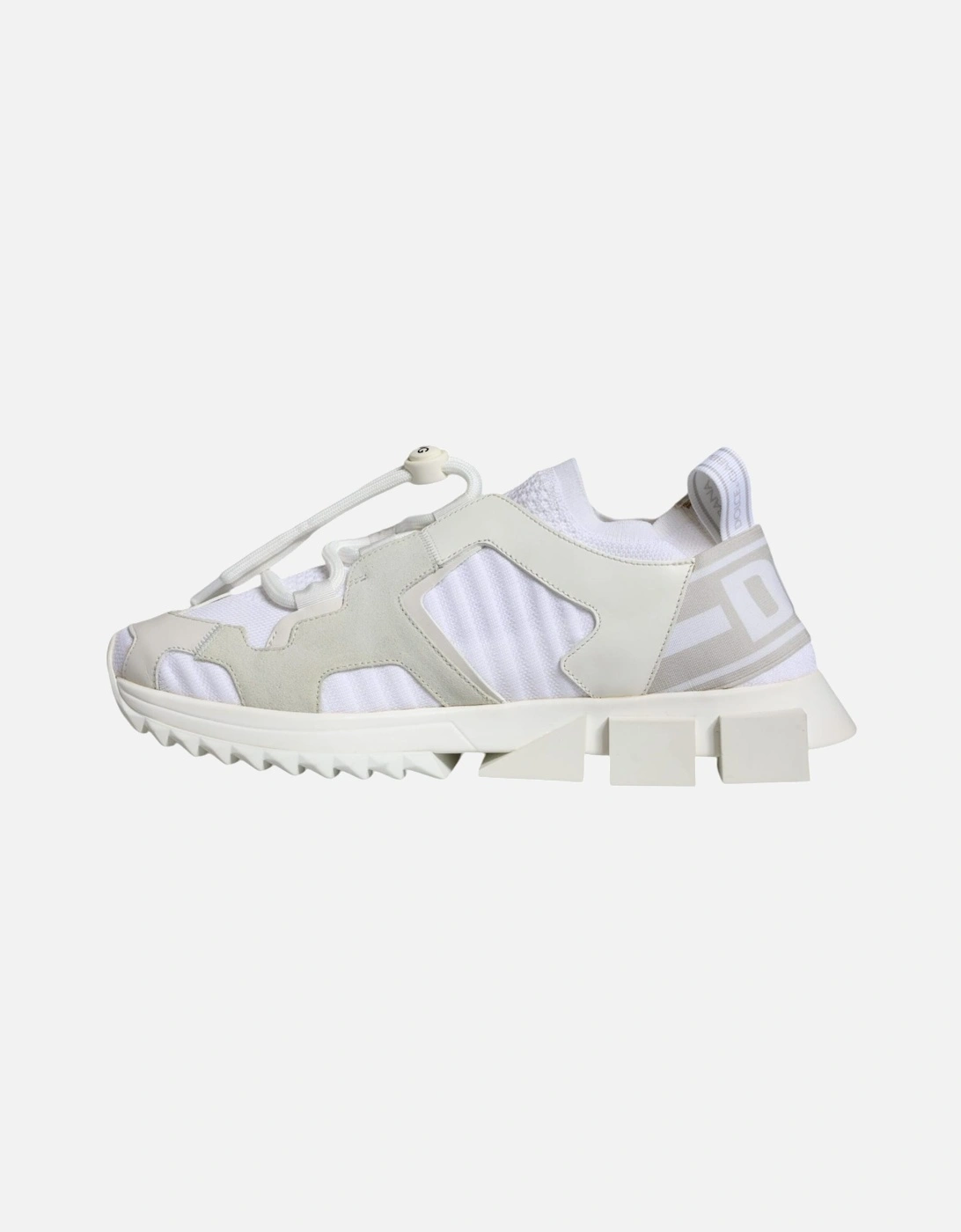 Slip-On Sorrento Sneakers with Ridged Rubber Sole Women - White