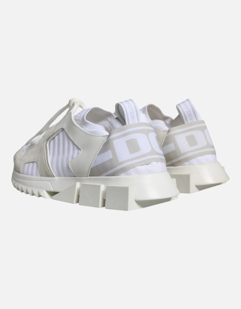 Slip-On Sorrento Sneakers with Ridged Rubber Sole Women - White