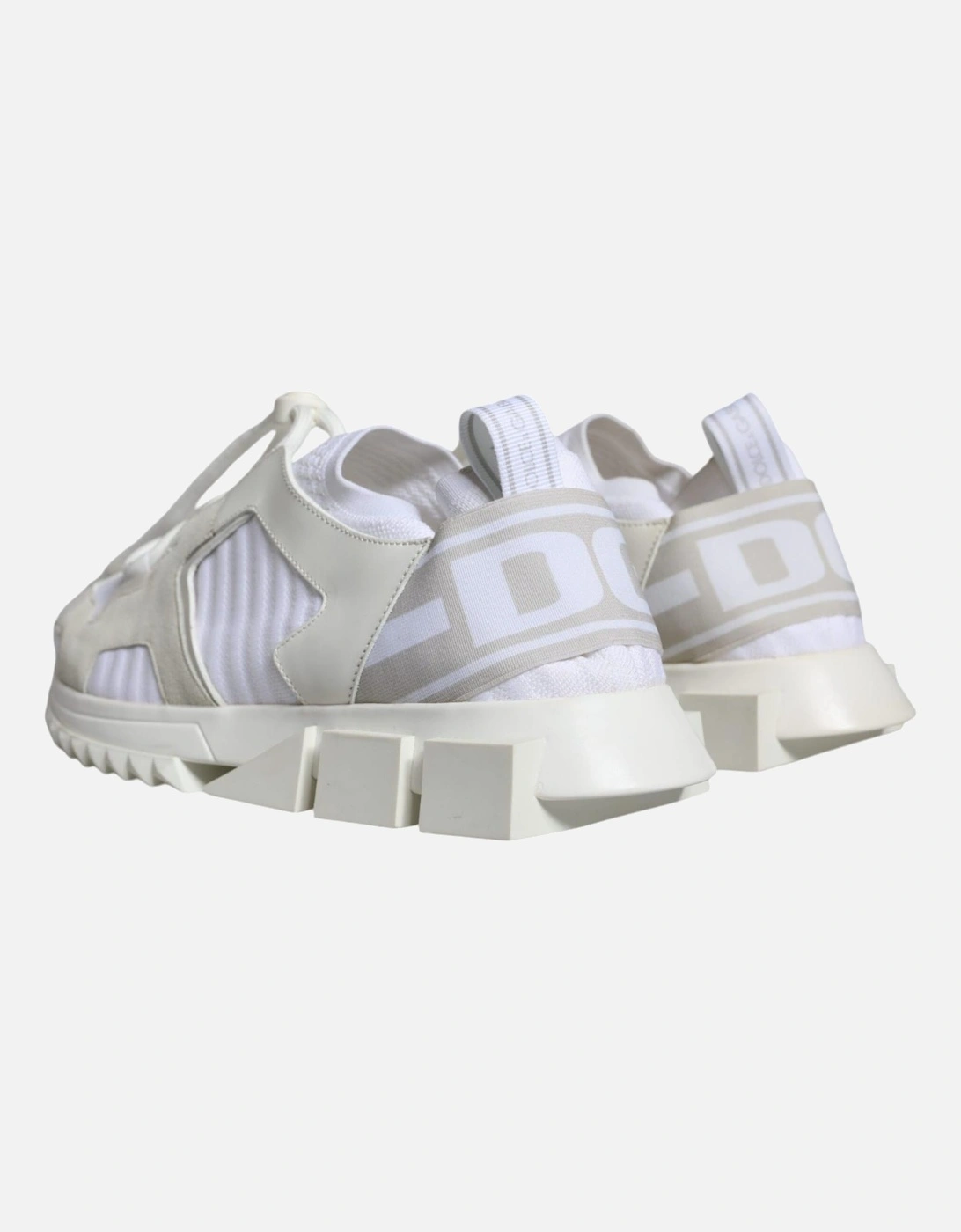 Slip-On Sorrento Sneakers with Ridged Rubber Sole Women - White