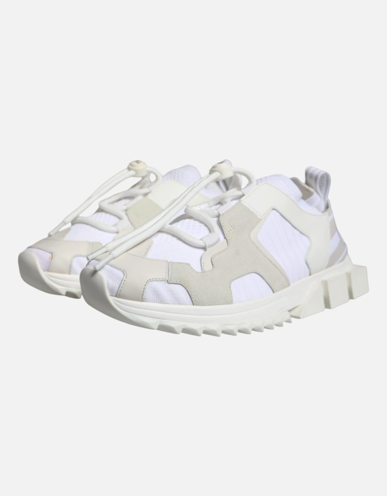 Slip-On Sorrento Sneakers with Ridged Rubber Sole Women - White