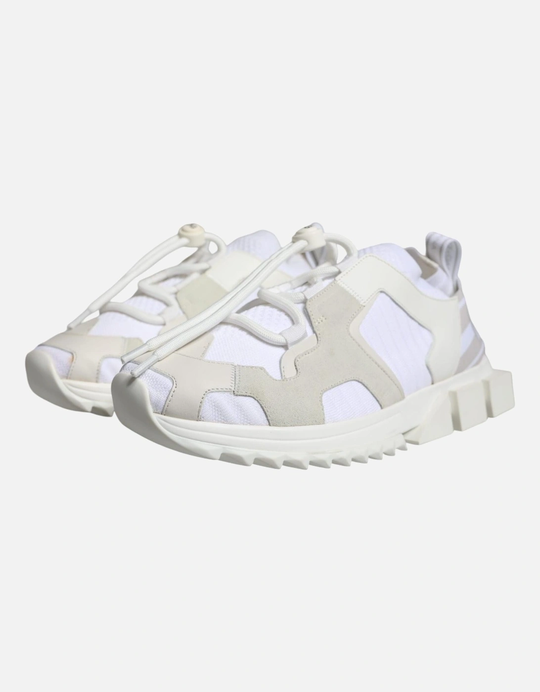 Slip-On Sorrento Sneakers with Ridged Rubber Sole Women - White