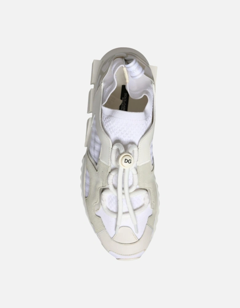 Slip-On Sorrento Sneakers with Ridged Rubber Sole Women - White