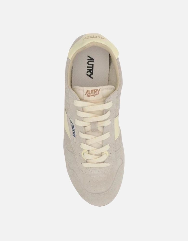 Windspin Low Suede Sneakers with Monogram Women - Beige