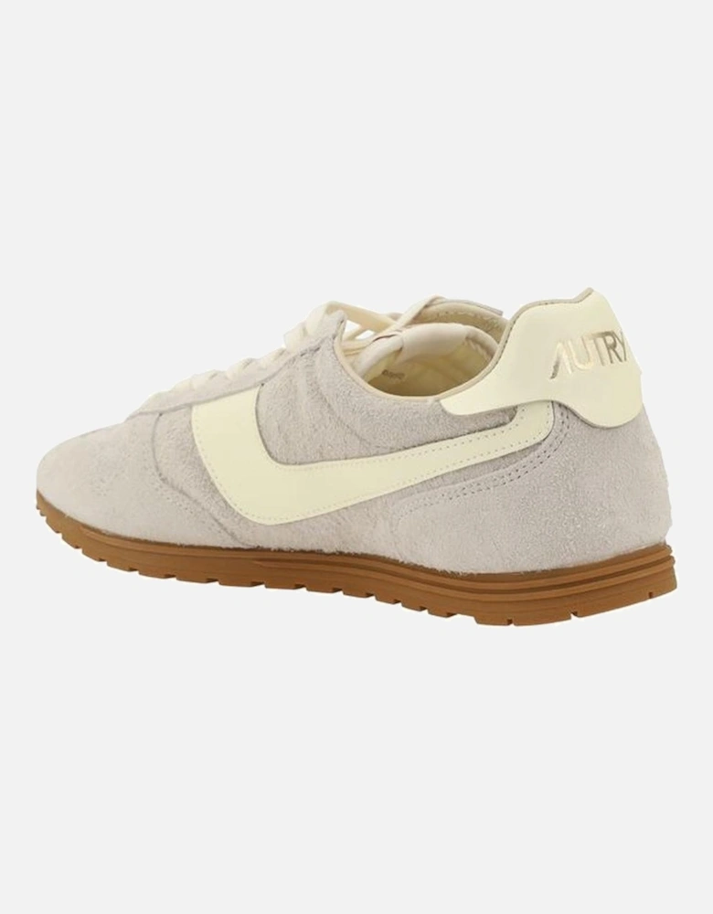 Windspin Low Suede Sneakers with Monogram Women - Beige