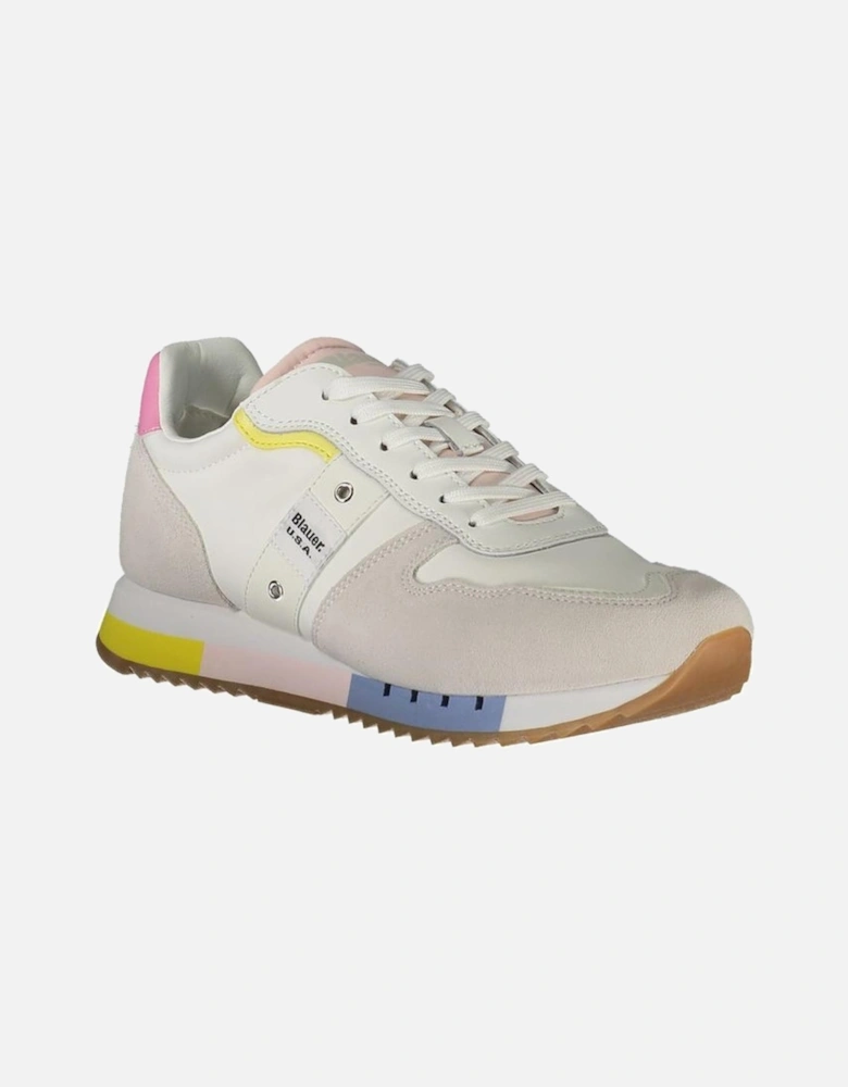 High-Fashion Lace-Up Sports Shoe with Removable Insole Women - White
