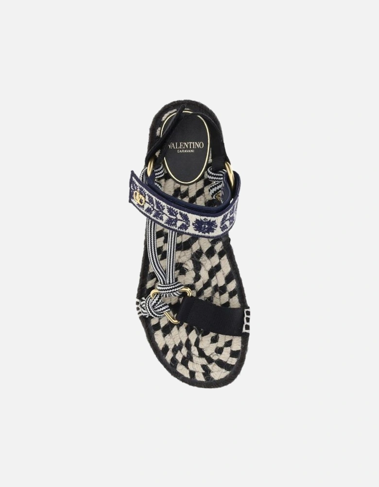 Lake Powell Sandals with Metallic VLogo Women - Black
