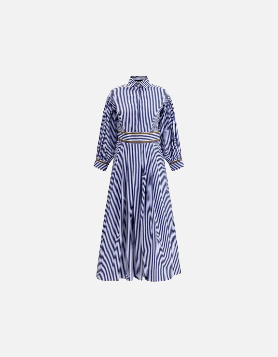 Striped Chemisier Dress with Corduroy Detailing Women - Multicolor, 4 of 3