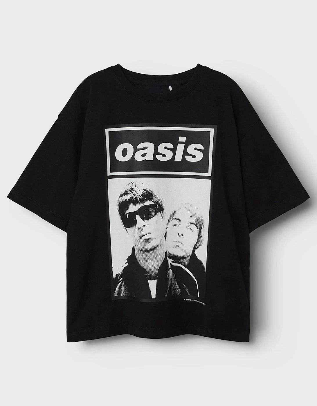 Kids Unisex Oasis Graphic Short Sleeve T-shirt - Black, 2 of 1