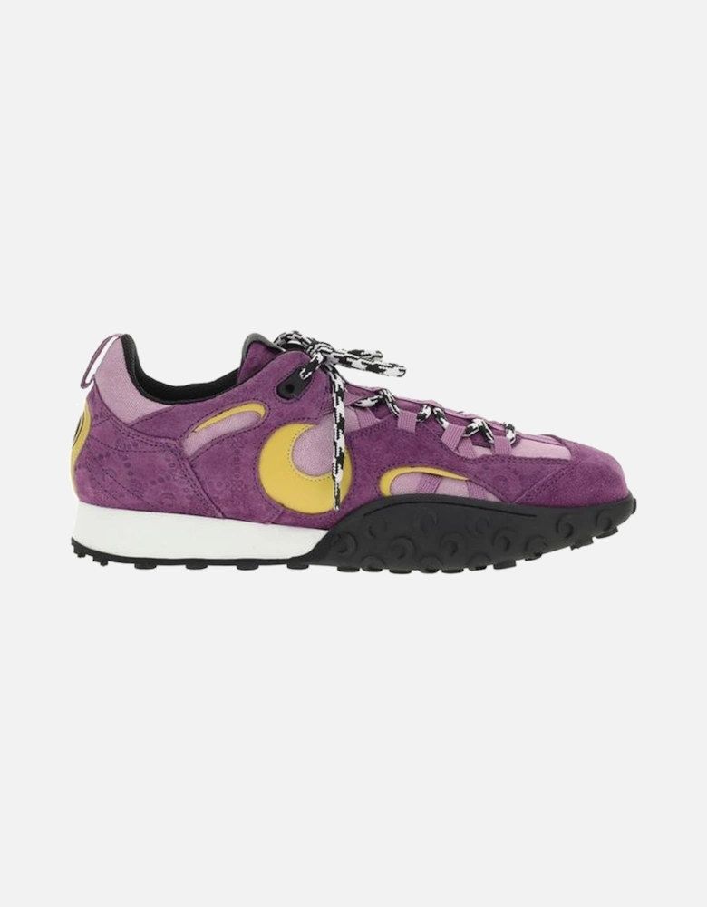 Paneled Suede Sneakers with Rubber Sole Women - Purple