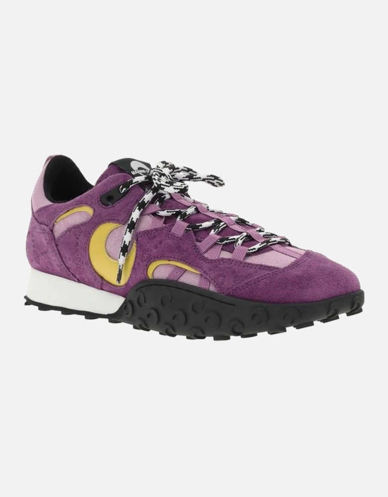 Paneled Suede Sneakers with Rubber Sole Women - Purple