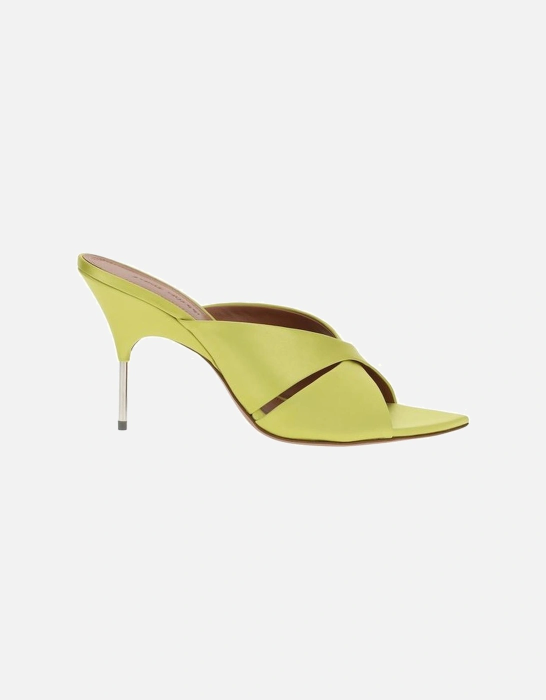 Elongated Toe Slip-On Stiletto Heel Sandals Women - Yellow, 5 of 4