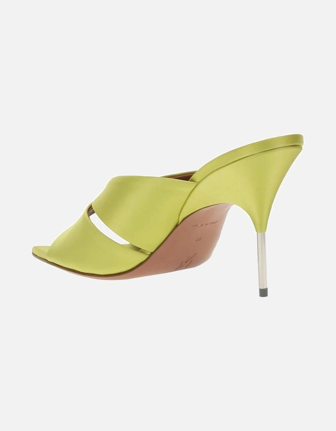 Elongated Toe Slip-On Stiletto Heel Sandals Women - Yellow