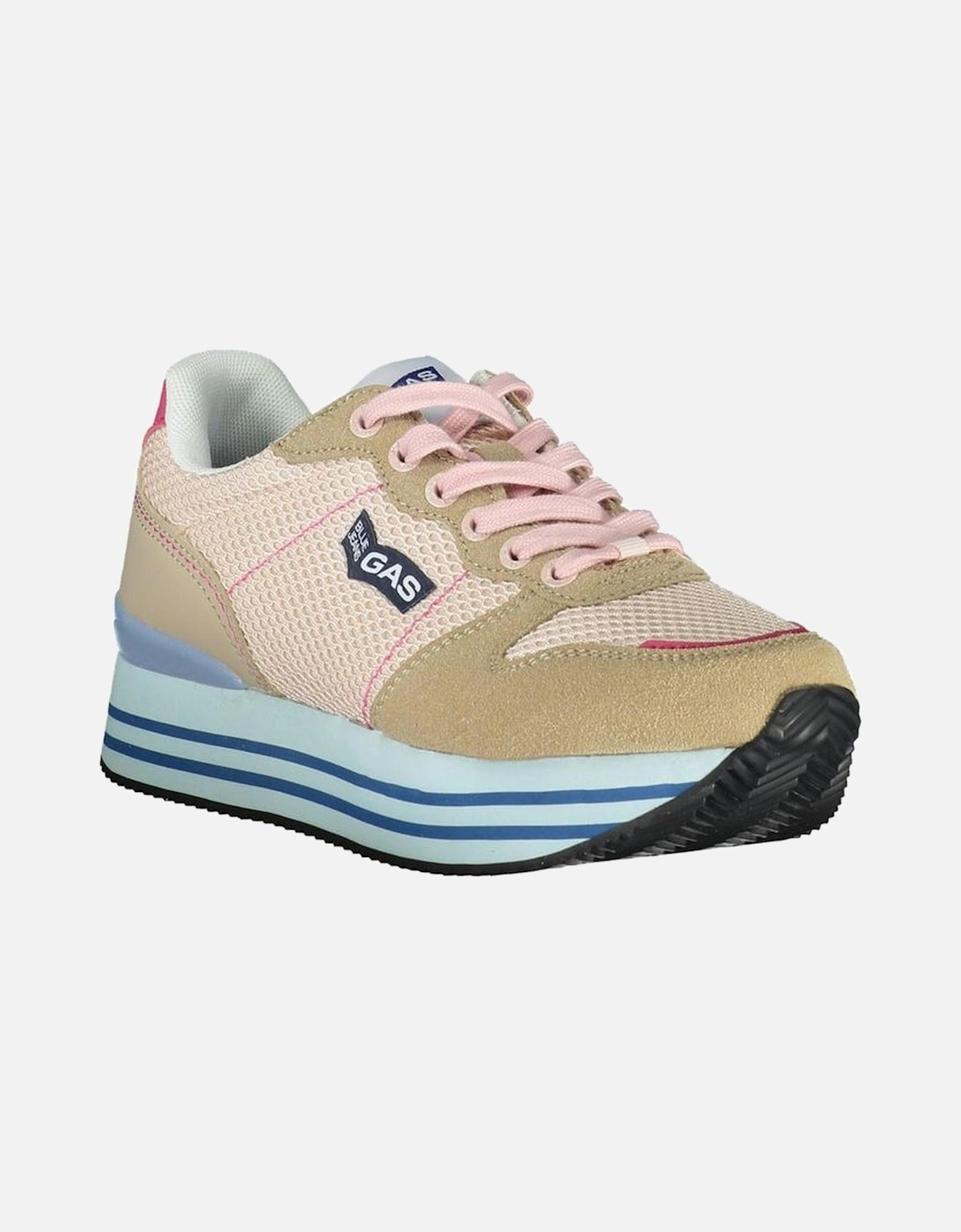 Lace-Up Sports Footwear with Contrast Details Women - Pink Sneakers