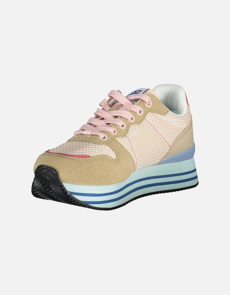 Lace-Up Sports Footwear with Contrast Details Women - Pink Sneakers