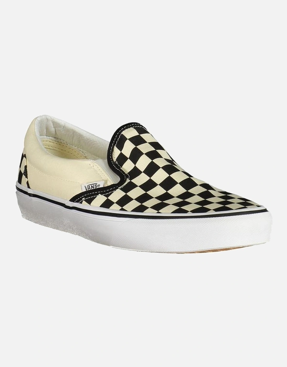 Classic Slip-On Checked Pattern Sneakers Women - White