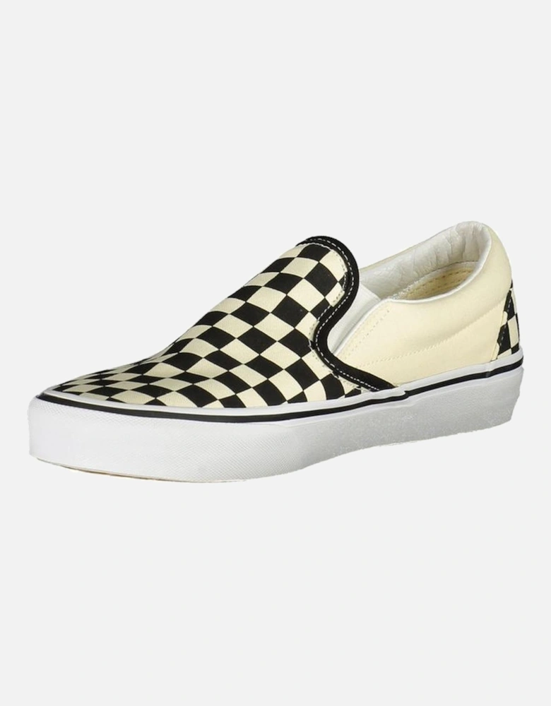 Classic Slip-On Checked Pattern Sneakers Women - White