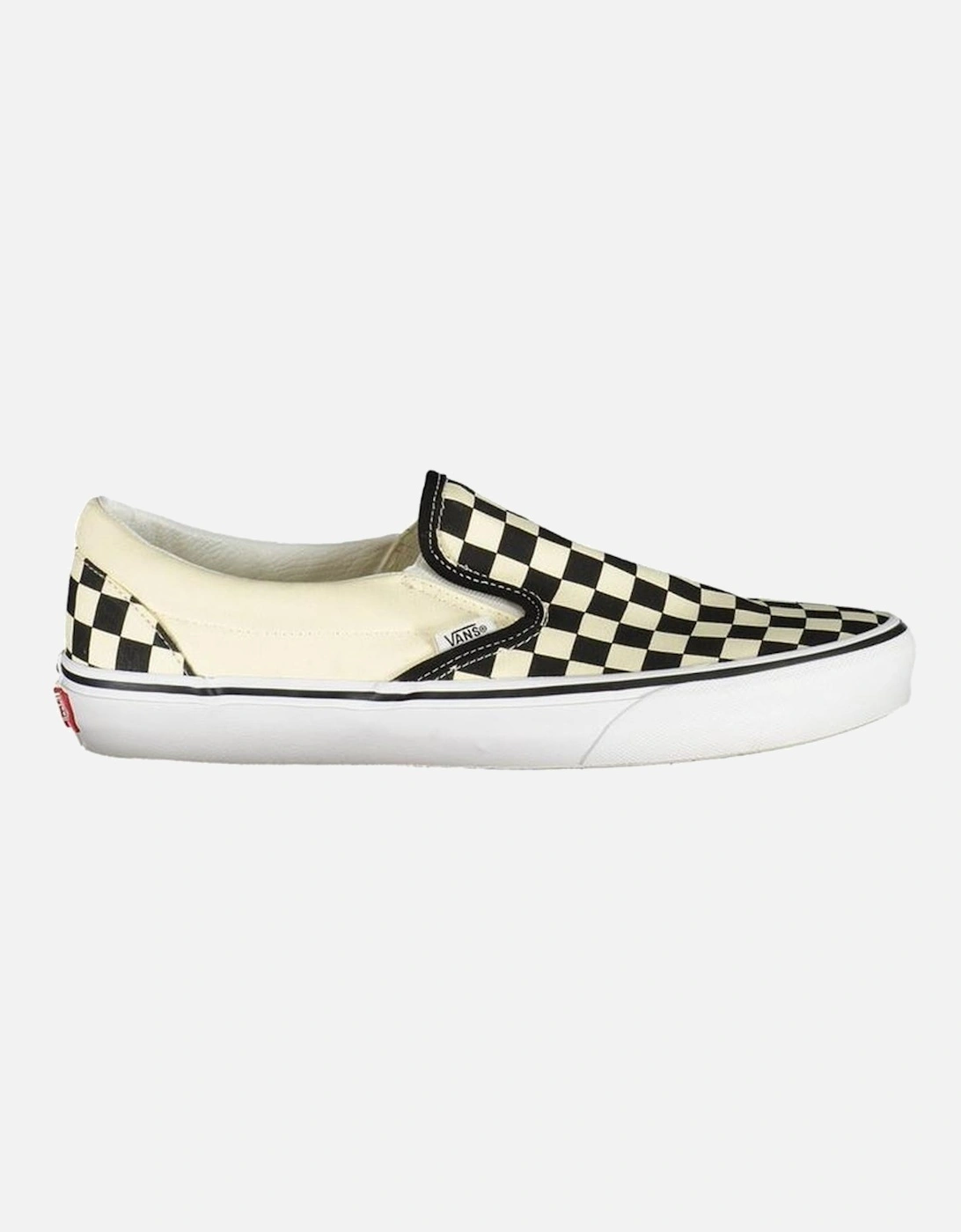 Classic Slip-On Checked Pattern Sneakers Women - White, 4 of 3