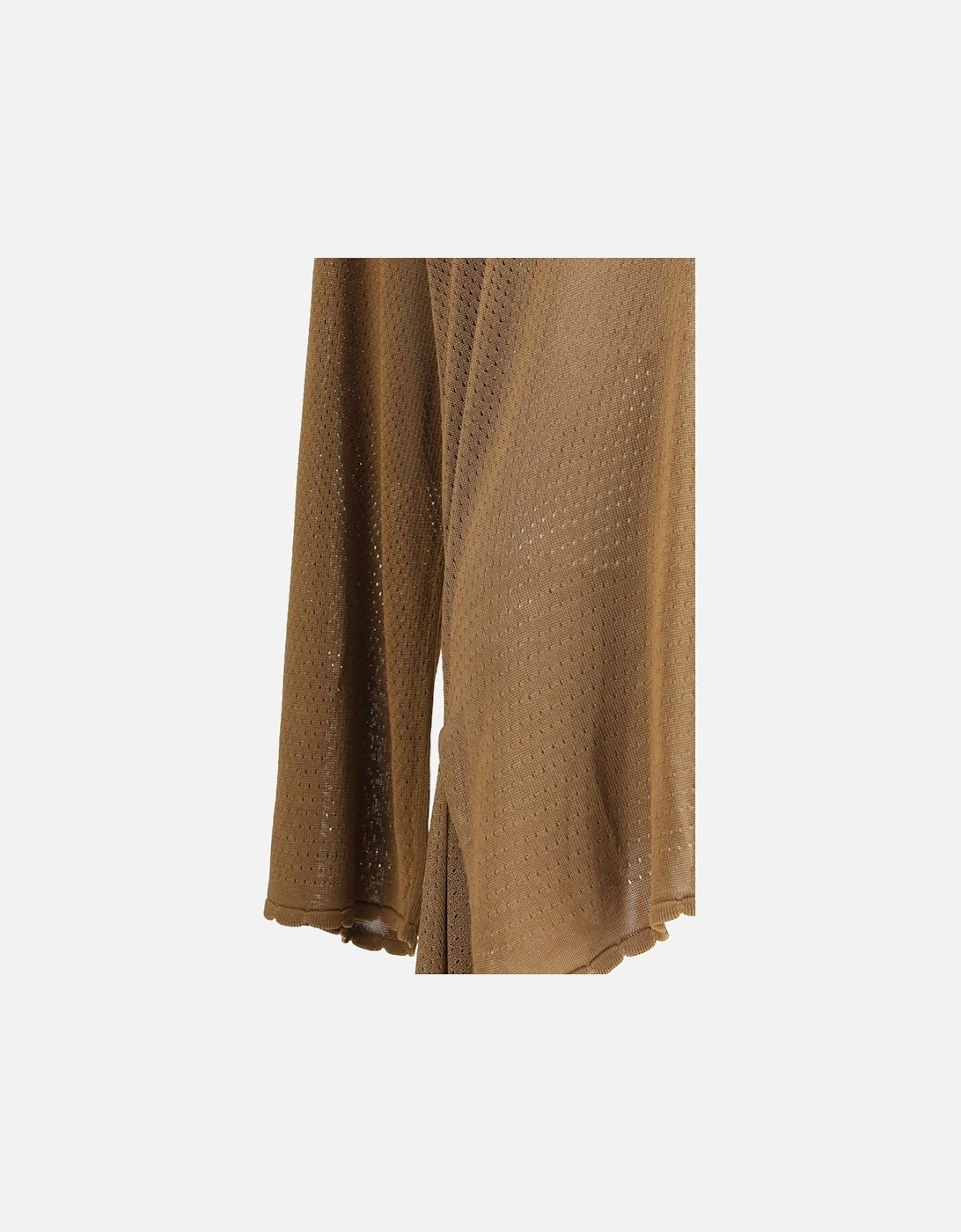 Openwork Mini Dress with Wide Sleeves Women - Brown Dresses