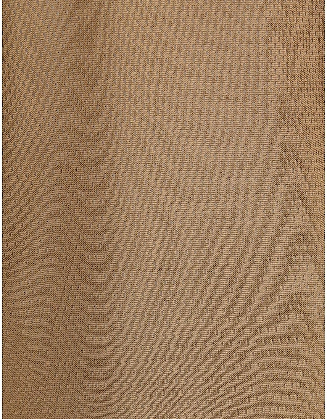 Openwork Mini Dress with Wide Sleeves Women - Brown Dresses