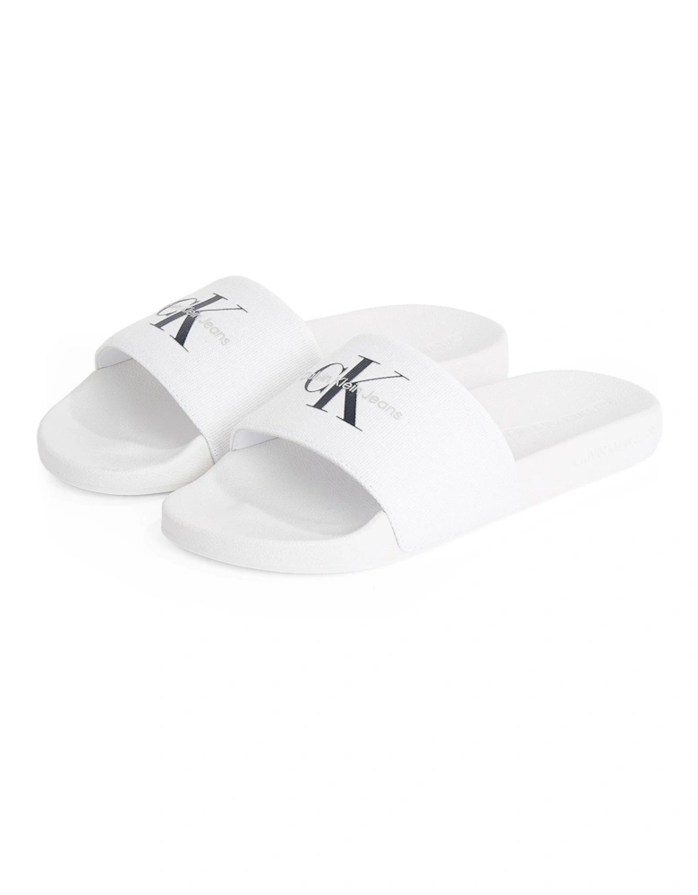 Monogram Slide - White